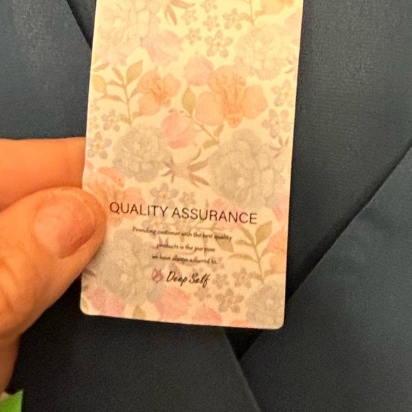 Deep Self  Womens V Neck Short Sleeve Split Wrap Maxi Dress S #91 - Picture 8 of 9